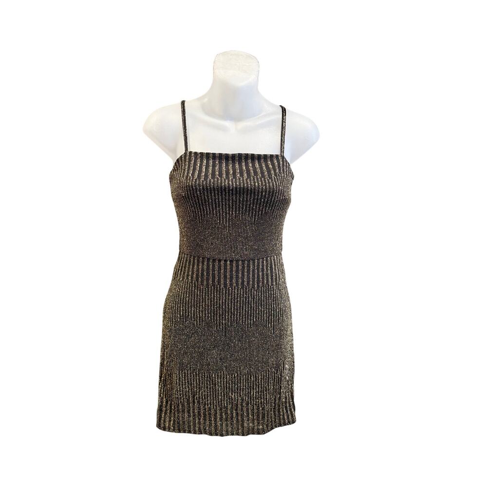 NWT Franchesca's Gold Mini Dress